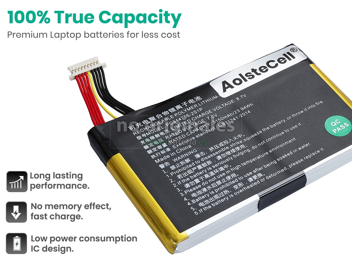 Batería para Topdon PC944755-2S1P