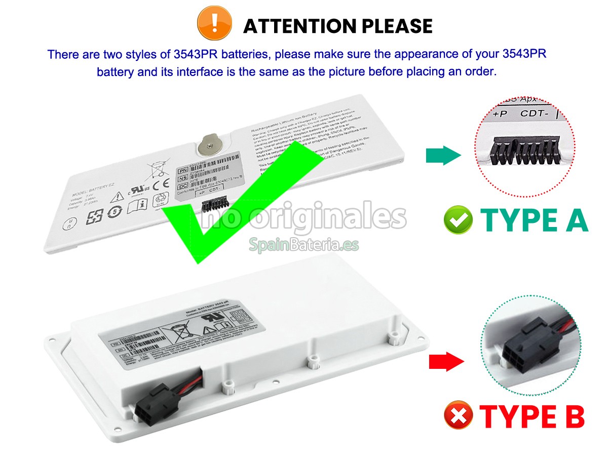 Batería para Trixell 3543PR