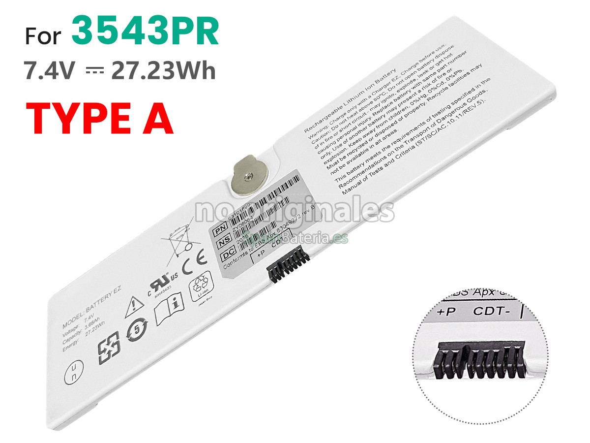 Batería para Trixell 3543PR