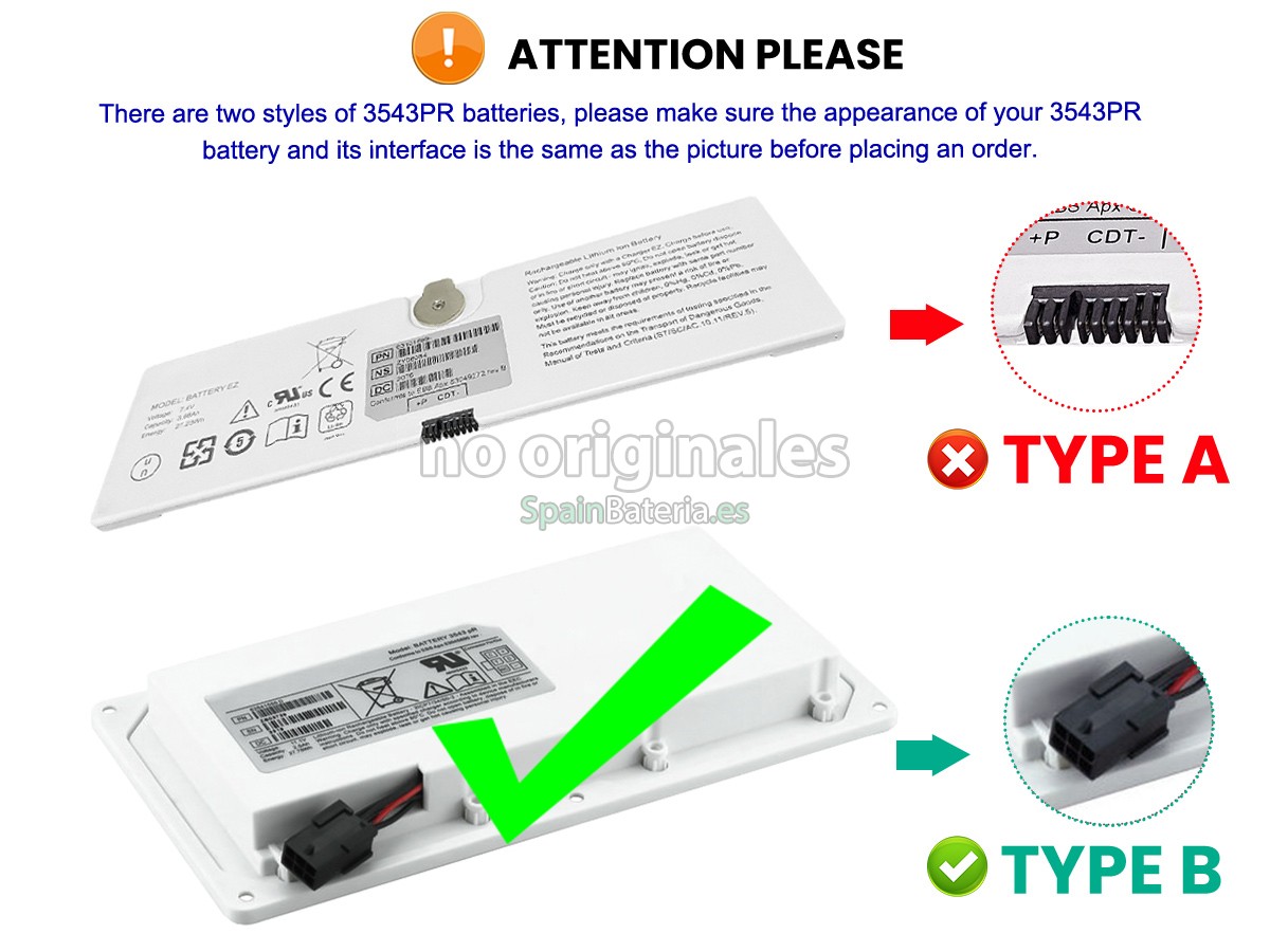 Batería para Trixell 3543PR