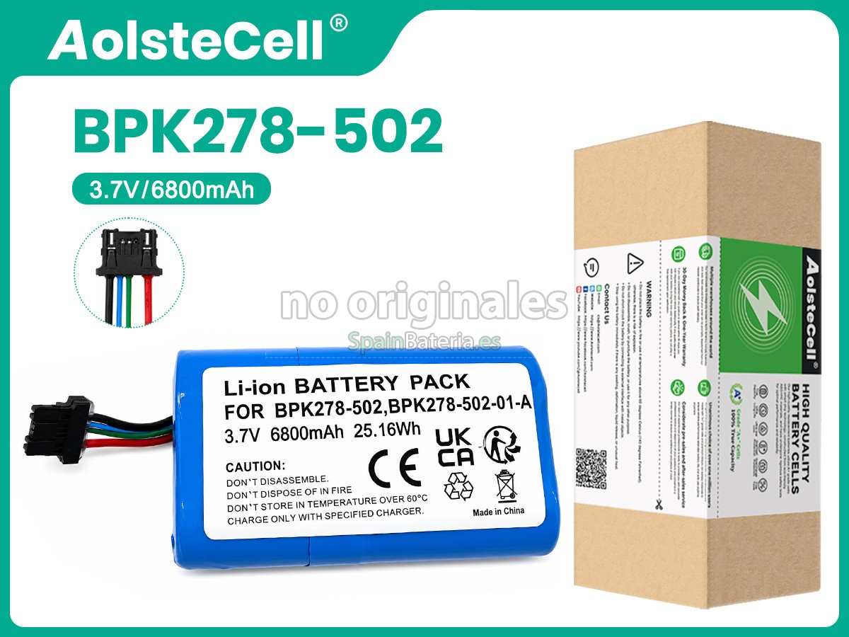Batería para escáner de códigos de barras Verifone BPK278-502