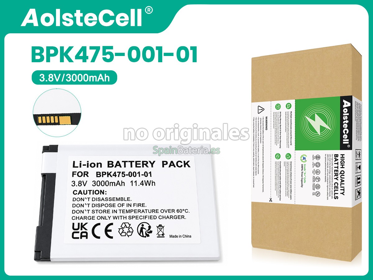 Batería para escáner de códigos de barras Verifone BPK475-001-01