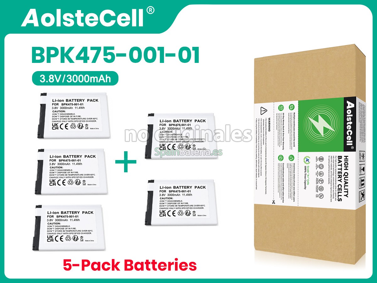 Batería para escáner de códigos de barras Verifone BPK475-001-01