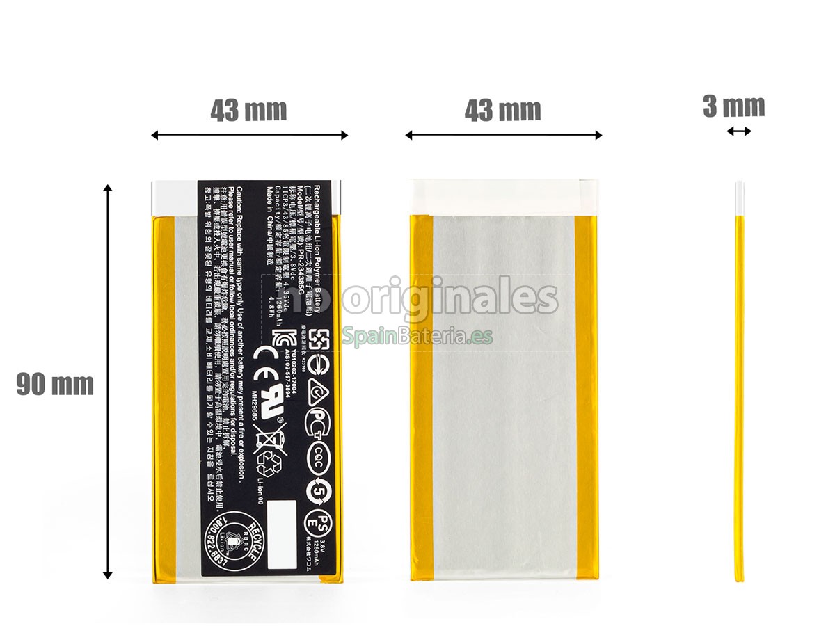 Batería para Wacom PR-234385G