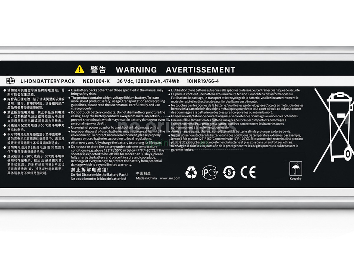 Batería para XiaoMi DDHBC02NEB
