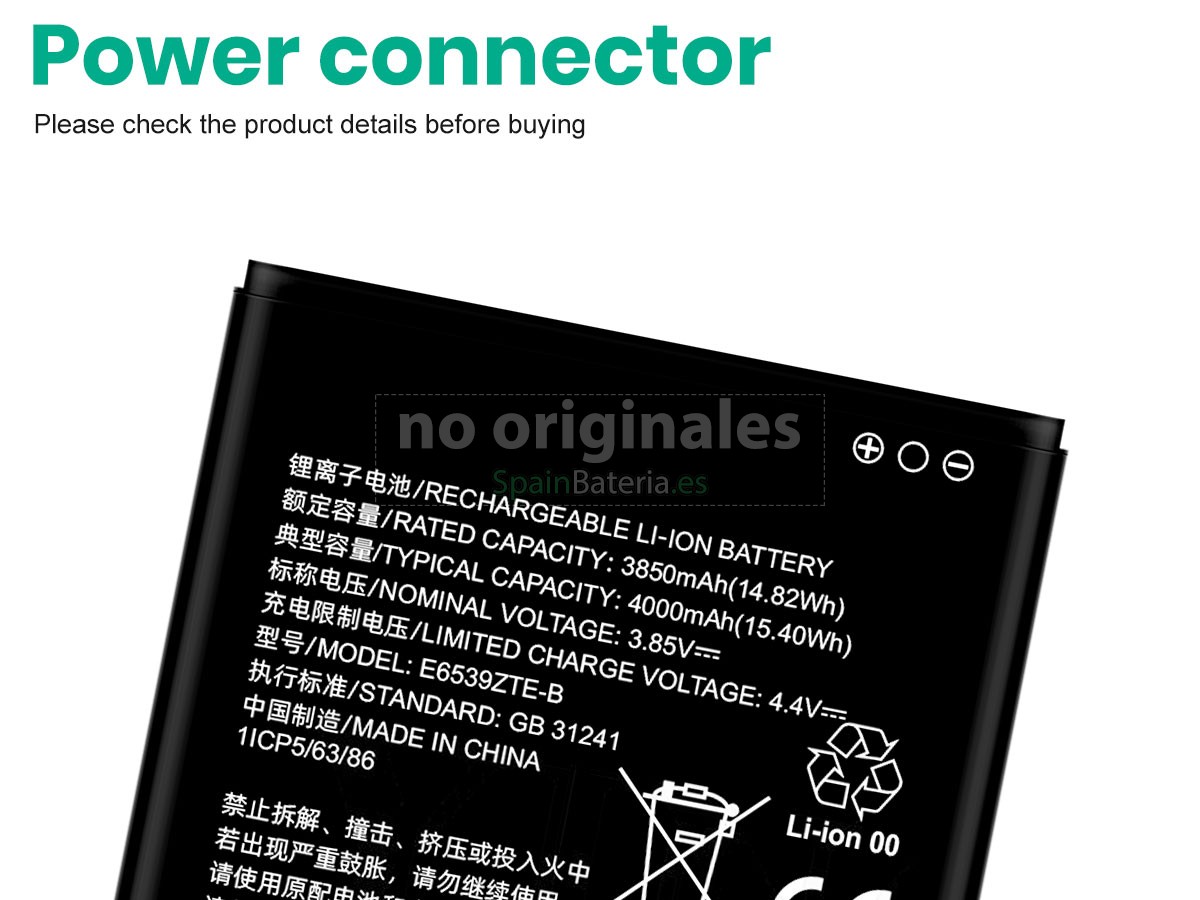 Batería para ZTE E6539ZTE-B