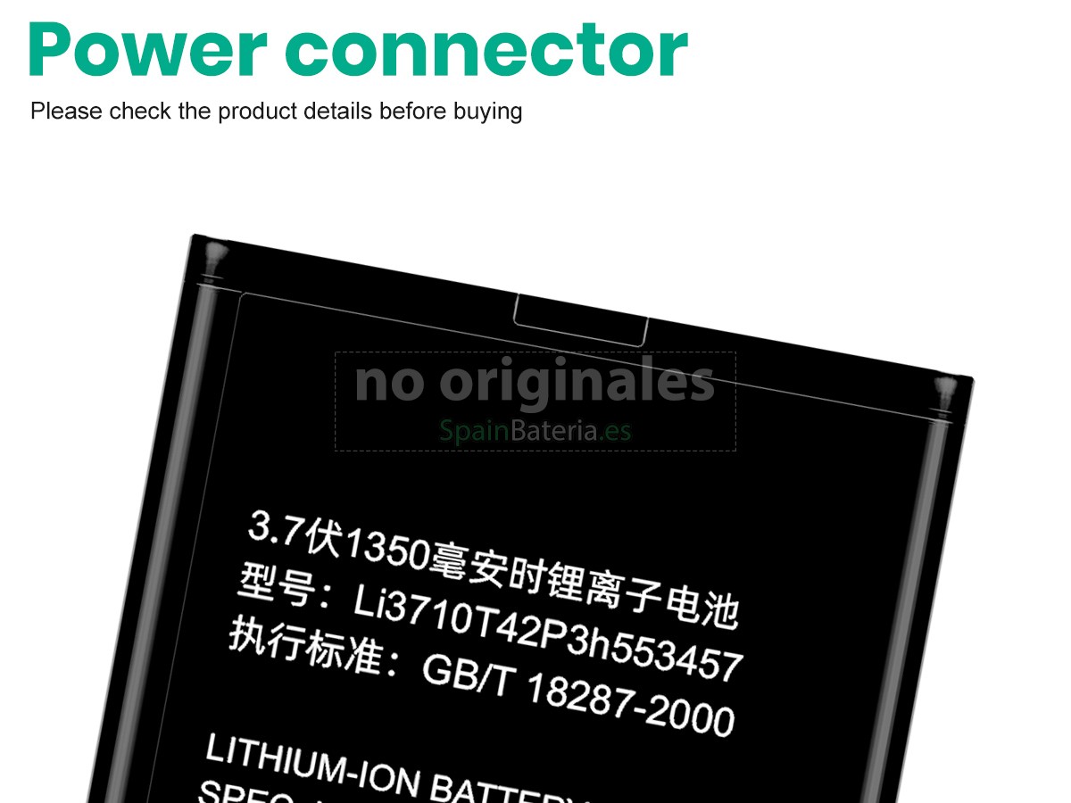 Batería para ZTE LI3710T42P3H553457